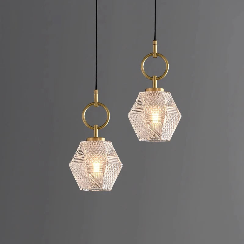 Creative Glass Luxury Bedside Pendant Light