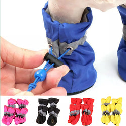 Waterproof Pet Shoes Non-Slip Rain Boots 4 units