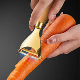 Stainless Steel Wood Handle Fruit Peeler