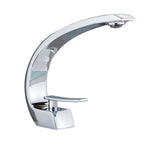 Golden Single Handle Deck Mount Bathroom Faucet