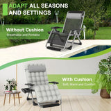 Outdoor Adjustable Recliner Lounge Cushion Chair