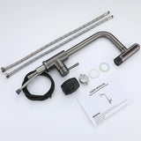 Retractable Pull Out Rotation Stream Sprayer Head Sink Faucet