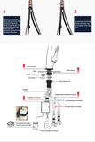 Touch Pull Out 3 Function Single Handle Dual Control Faucet