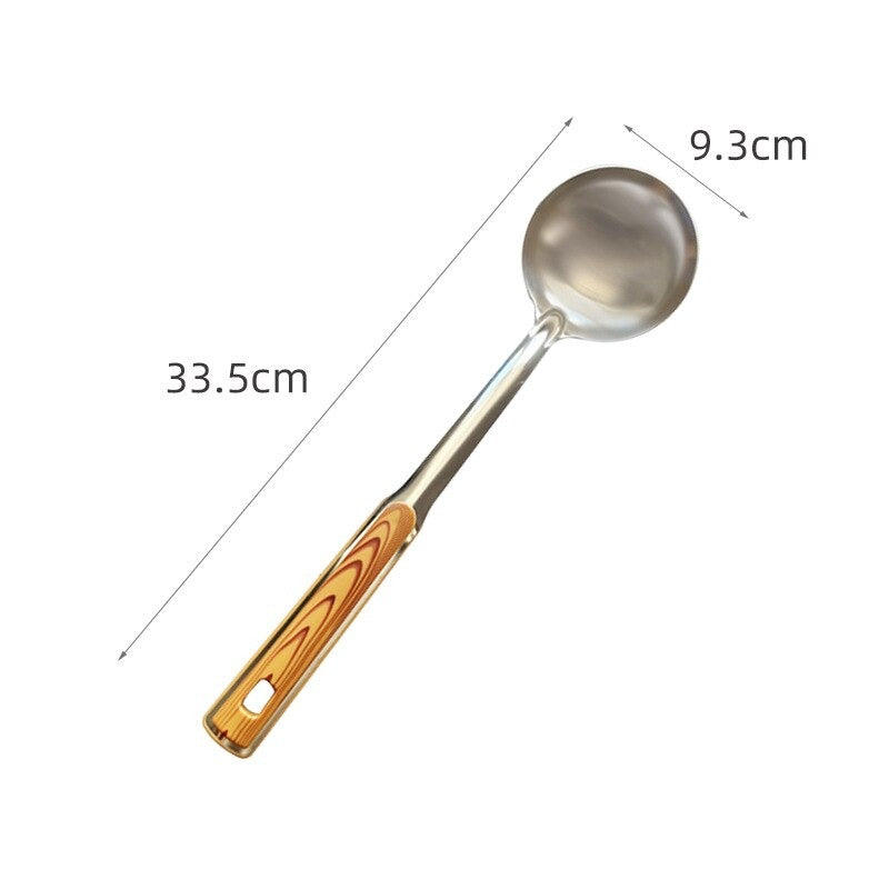 Wood Grain Handle Stainless Steel Kitchen Tool