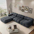 L Shaped Modular Compression Sectional Ottoman 4 Seater Sofa