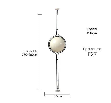 Double Triple Ball Floor Metal Light Lamp