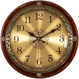 Shabby Silent Metal Wood Wall Retro Clock