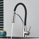 Single Handle 360 Rotate Pull Out Spray Sink Faucet