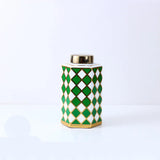 Hexagonal Striped Grid Pot Modern Minimalist Vase