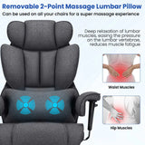 Office Cushion Massage Lumbar Pillow Adjustable Armrest Chair