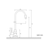 Kitchen Sink Antique 360 Rotation Single Hole Faucet
