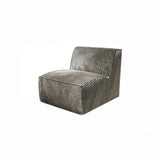 Vacuum Grey Compressed Corduroy Sofa