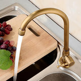 Kitchen Sink Antique 360 Rotation Single Hole Faucet