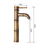Brass Basin Tap Hot Cold Two Pipes Bathroom Faucet