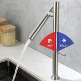 Single Handle 360 Rotation Folding Kitchen Faucet