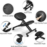 Ergonomic Adjustable Knee Stool Angled Chair