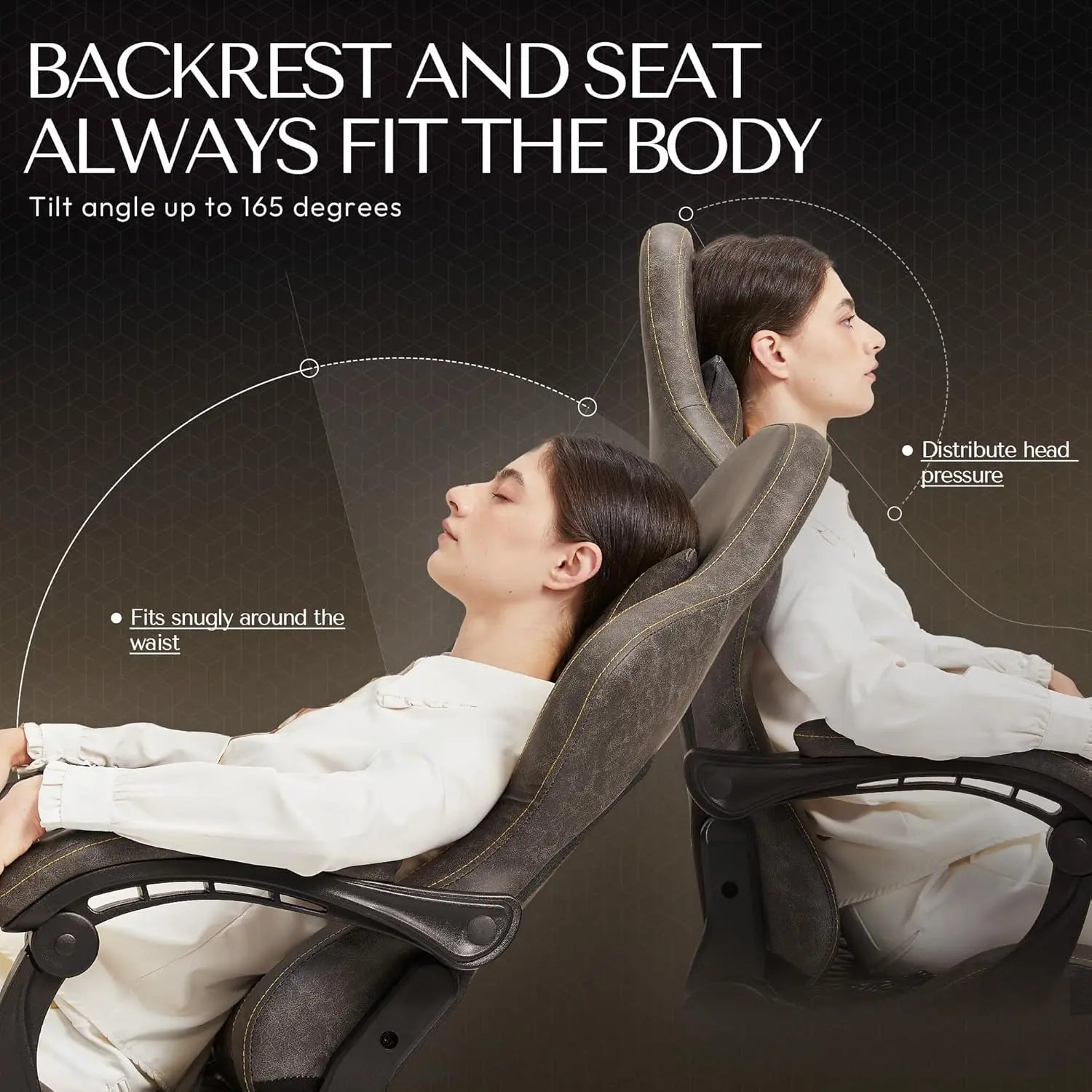 Office Gaming Lumbar Support High Back Chair