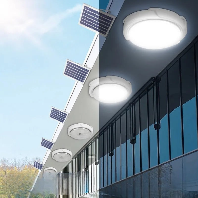 Solar Ceiling Light for Indoor and Outdoor Waterproof IP65