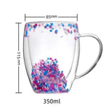 Creative Double Wall Glass Cup Different Creative Ornaments