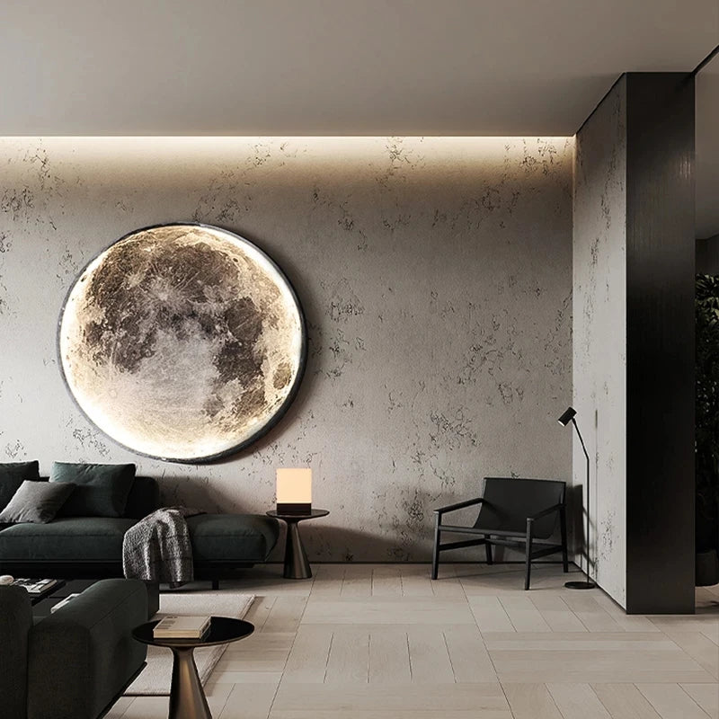 Modern LED Wall Moon Lamp Decorative Indoor Lighting