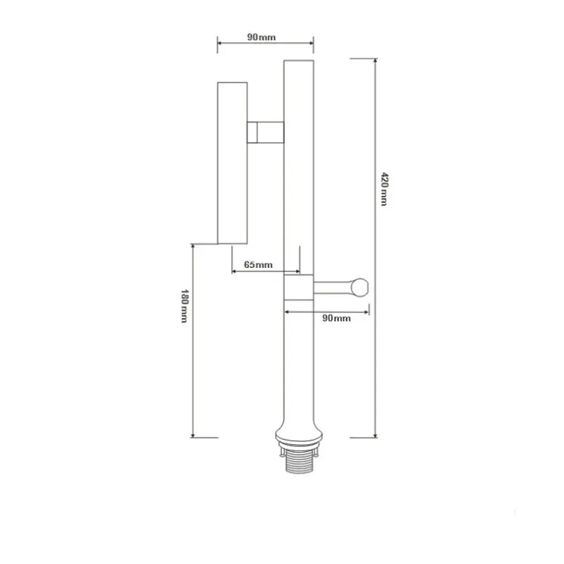 Single Handle 360 Rotation Folding Kitchen Faucet