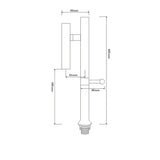 Single Handle 360 Rotation Folding Kitchen Faucet