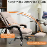 Office Adjustable Height Desk Foot Rest Recline Chair