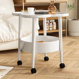 2 Tier Pedal Shape Coffee Round Table