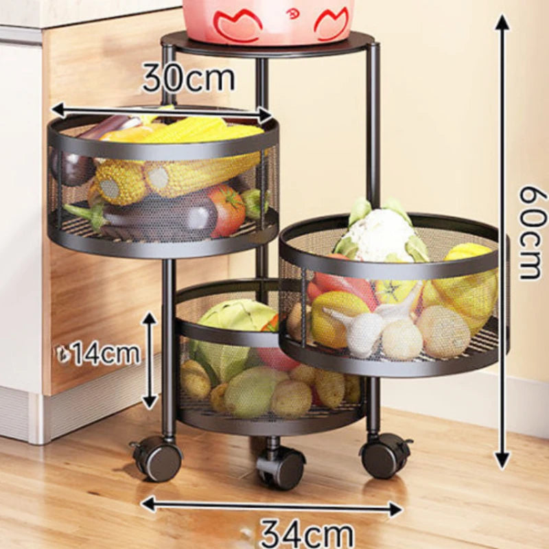 Multifunctional Rotating Storage Rack