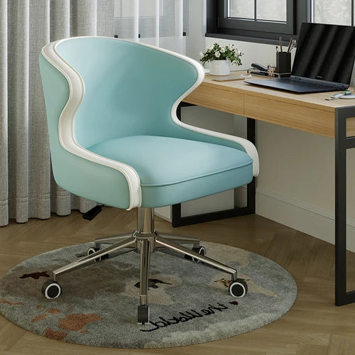 PU Adjustable Office Swivel Wheels Chair