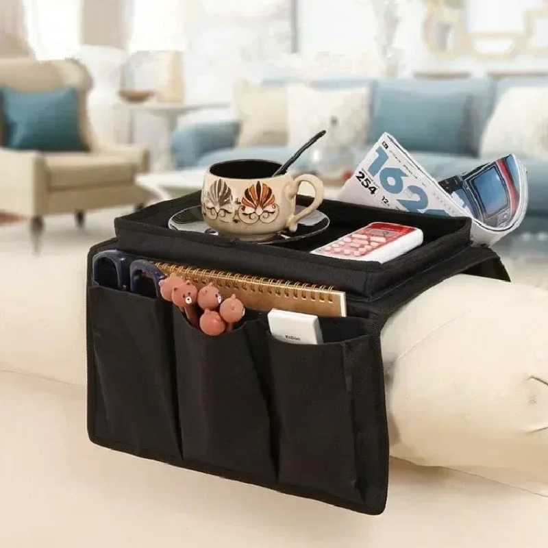 Armrest Organizer Bag For Support With Pockets