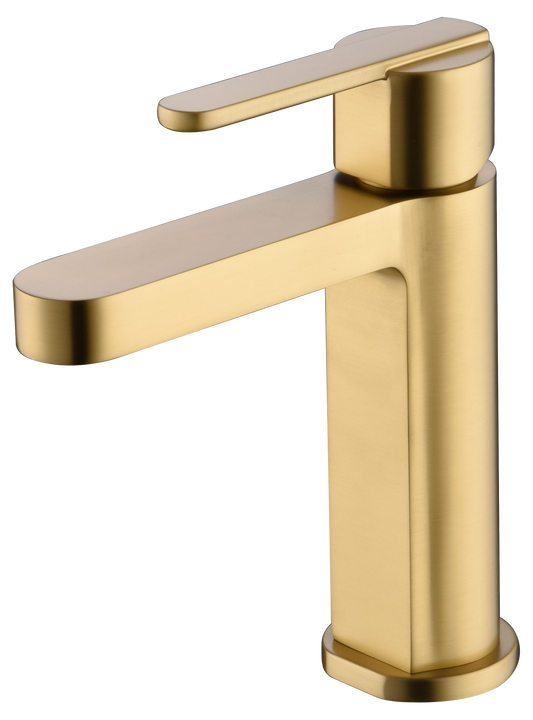 Monomando Lavabo Roma Oro Cepillado