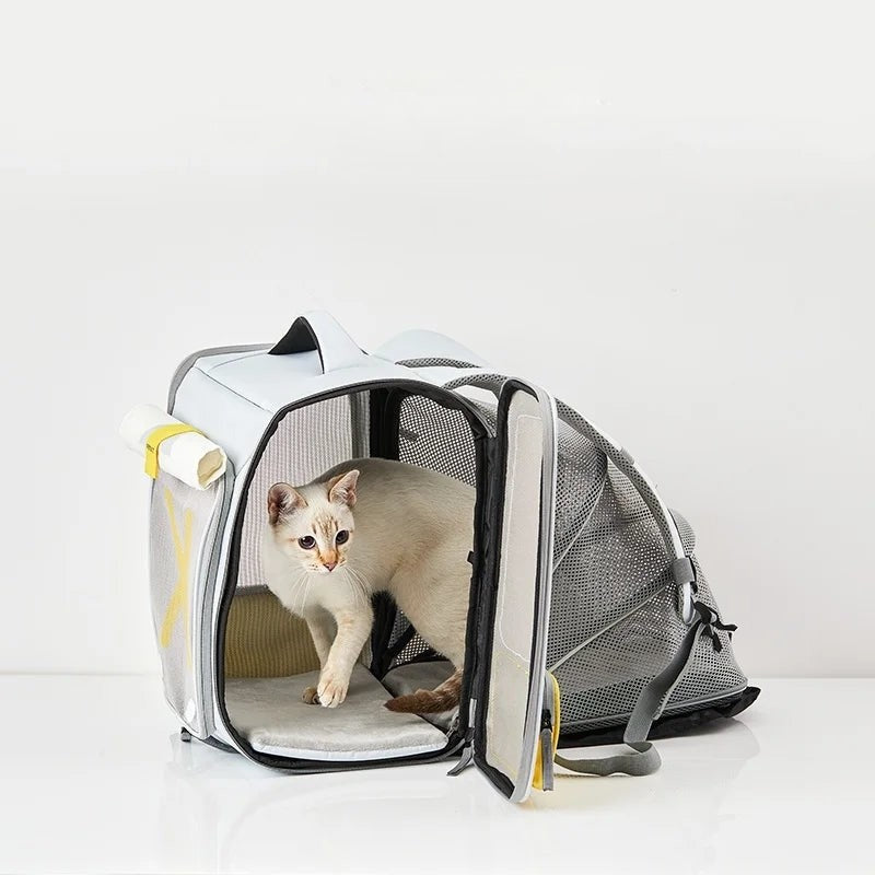 Breathable and Expandable Large Space Pet Backpack