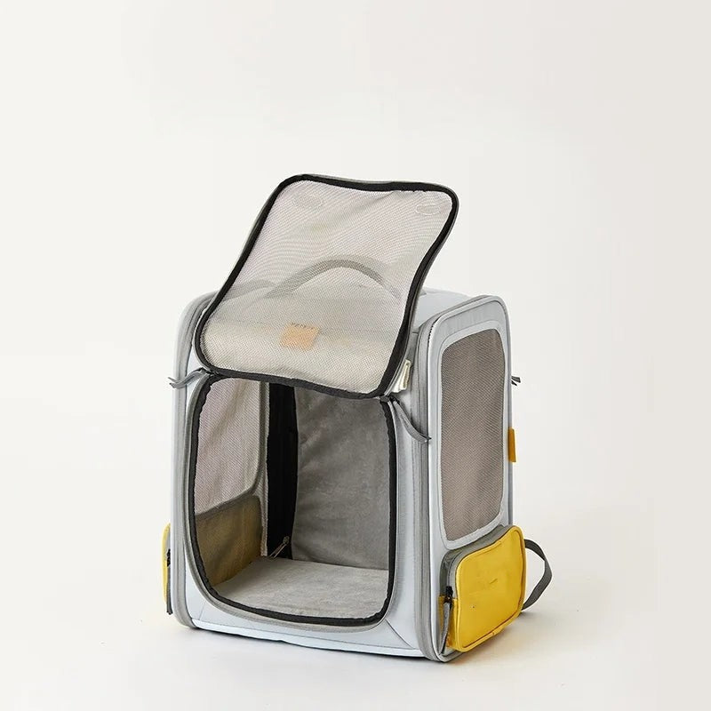 Breathable and Expandable Large Space Pet Backpack