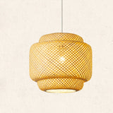 Lantern Style Handmade Bamboo Pendant Light