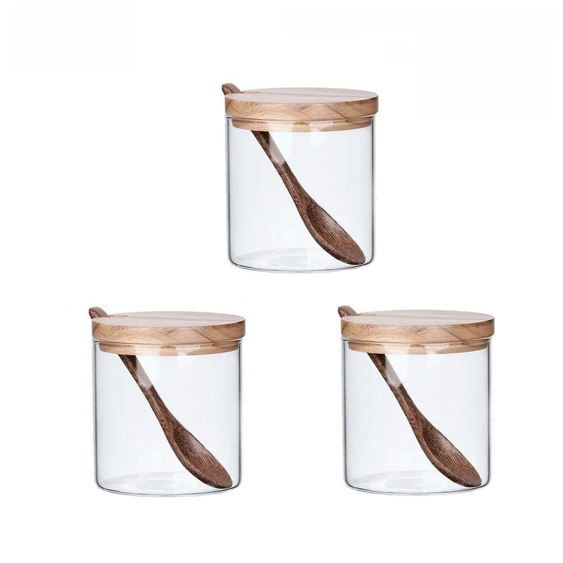 Clear Glass Jars For Condiments, Seasonings