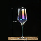 Colorful Electroplated Luxury Crystal Wine Glass