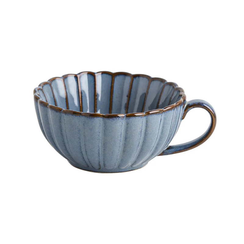 Creative Chrysanthemum Shape Ceramic Cup Set
