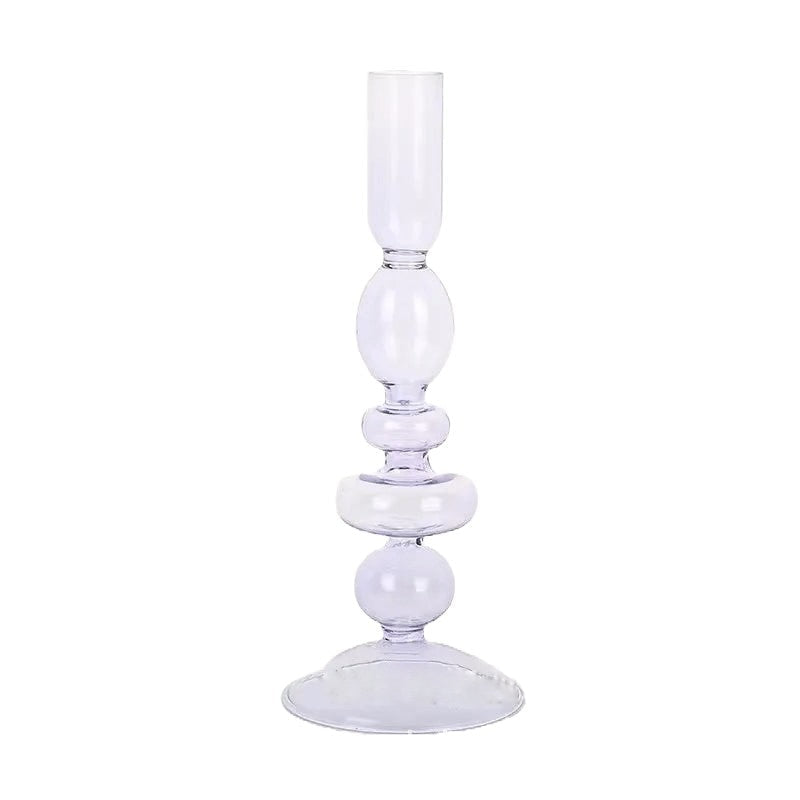 Crystal Candle Holder Decoration, Glass Crafts Color Creative