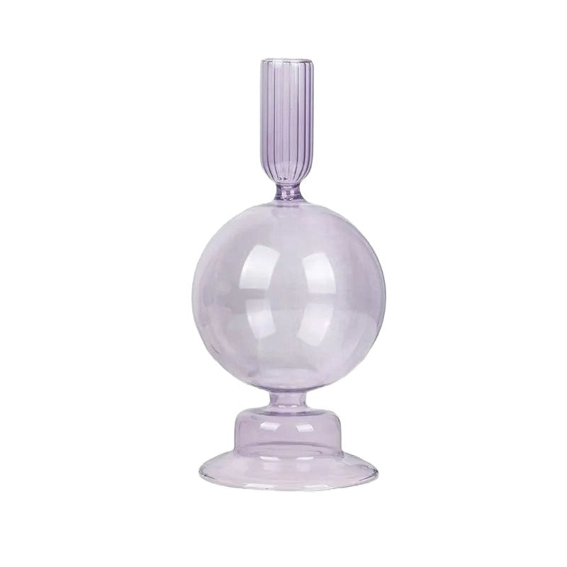 Crystal Candle Holder Decoration, Glass Crafts Color Creative