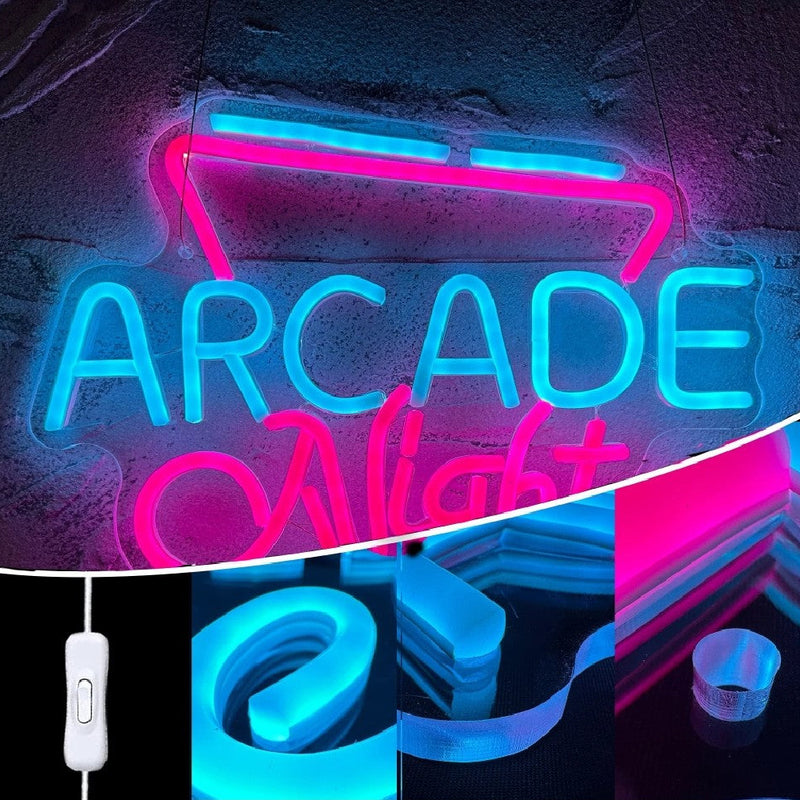 Custom Neon Sign Arcade LED Lights Pac-Man Game