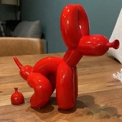 Dog Sculpture With Poop Resin Crafts Decoration