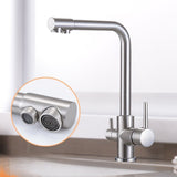 360 Degree Rotation Brass Drinking Filtered Water Kitchen Faucet