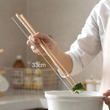 Extra Long Japanese Wooden Chopsticks, Polished Beech Wood