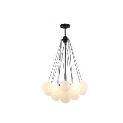 Frosted Glass Ball Chandelier Lamp