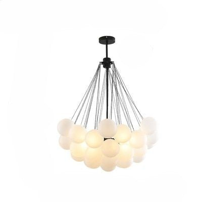 Frosted Glass Ball Chandelier Lamp