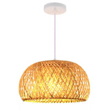 Bamboo Pendant Hand Knitted Chinese Style Lamps