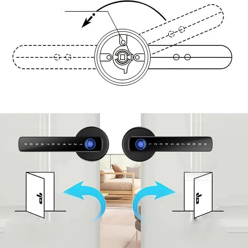 Fingerprint Smart Door Lock Handle