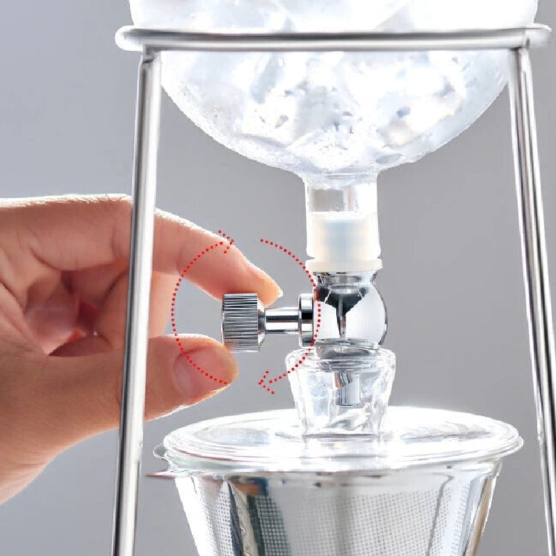 Glass Handmade Extraction Ice Drop Shaped Coffee Pot