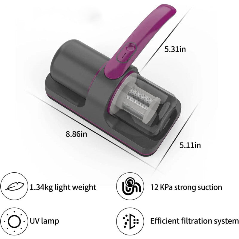 Handheld UV-C Wireless Vacuum Cleaner with Powerful Suction